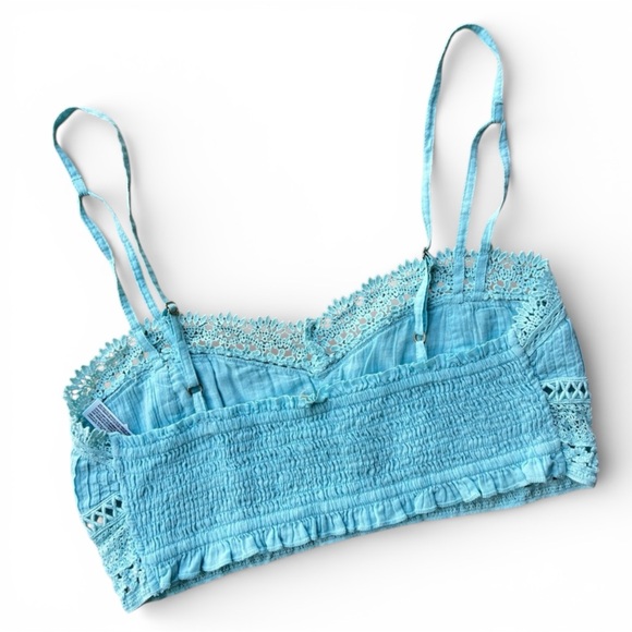 NWT Free People Tallulah Bralette in Aqua - Picture 7 of 8